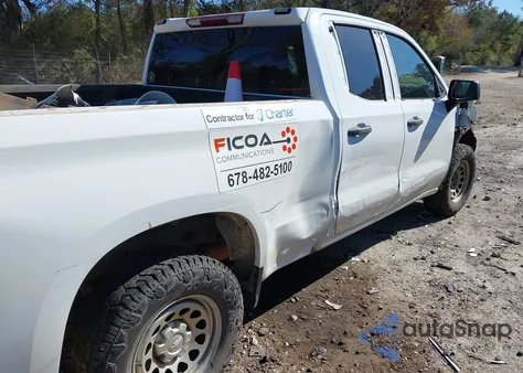 2021 Chevrolet Silverado 1500 2Wd Standard Bed Wt из США, поврежденный, VIN 1GCRWAEH4MZ398695